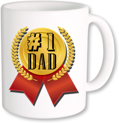 

PhotogiftsIndia First Dad Ceramic Mug(325 ml), Multicolor