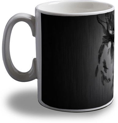 

Artifa Girl With Blue Eyes Design Porcelain, Ceramic Mug(350 ml), Multicolor