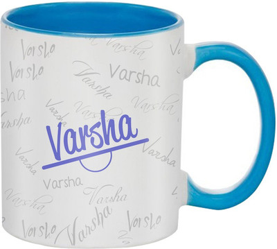 

SKY TRENDS Varsha Birthday Gift Coffee 350 ML Ceramic Mug(350 ml), Multicolor