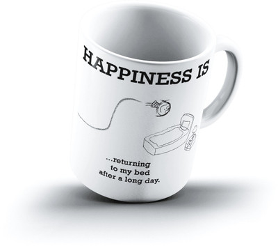 

Ucard Happiness Is1541 Bone China, Ceramic, Porcelain Mug(325 ml)
