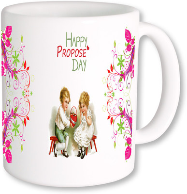 

PhotogiftsIndia Happy Propose Day 01 Ceramic Mug(325 ml), Multicolor