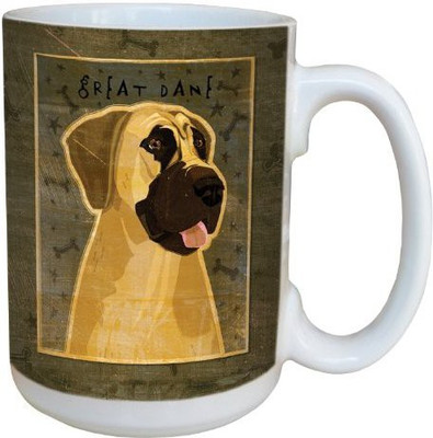 

Tree-Free Greetings Greetings sg44029 Great Dane-No Crop by John W. Golden Ceramic with Full-Sized Handle, 15-Ounce Ceramic Mug(60 ml), Multicolor