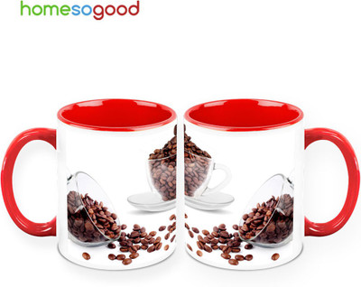 37% OFF on Homesogood Crystal Clear Coffee Beans (Pack Of 2) Ceramic Mug(325 ml, Pack of 2) 37% OFF on Homesogood Crystal Clear Coffee Beans (Pack Of 2) Ceramic Mug(325 ml, Pack of 2)
