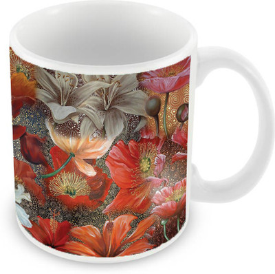 

Sleep Nature's SN-MG-2522 Ceramic Mug(350 ml), Multicolor
