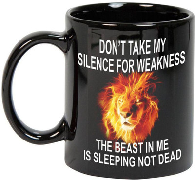 

Prithish The Beast In Me Is Sleeping Not Dead Black Ceramic Mug(330 ml)