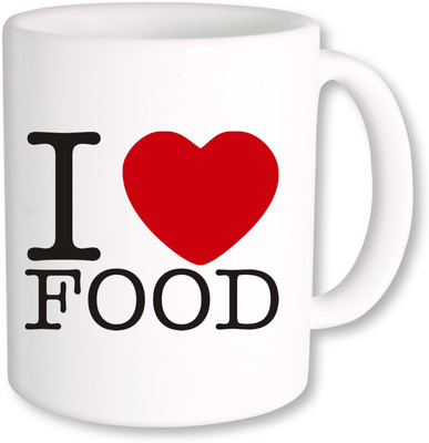

PhotogiftsIndia I Love Food 03 Ceramic Mug(325 ml), Multicolor
