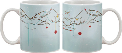 

Artifa Decorated Tree Porcelain, Ceramic Mug(350 ml), Multicolor