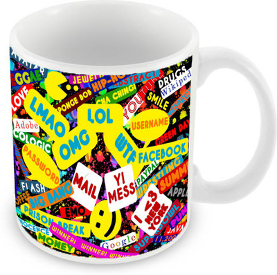 

Sleep Nature's SN-MG-190 Ceramic Mug(350 ml), Multicolor