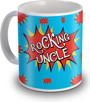 

SKY TRENDS Rocking Uncle Gifts For Birthday Ceramic Mug(350 ml), White