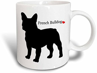 

3dRose mug_193334_1 French Bulldog, Ceramic, 11-Ounce Ceramic Mug(60 ml), Multicolor