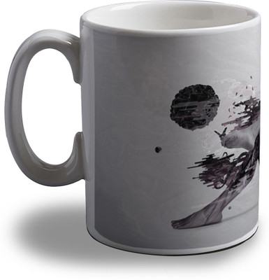 

Artifa Artistic Girl Design AMG0418 Porcelain, Ceramic Mug(350 ml), Multicolor