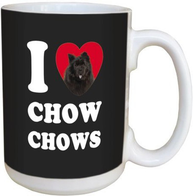 

Tree Free Free Greetings LM45033 I Heart Chow Chows Ceramic with Full-Sized Handle, 15-Ounce, Black Ceramic Mug(60 ml), Multicolor