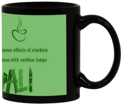 

Lolprint 94 Diwali Gift Black Ceramic Mug(325 ml)
