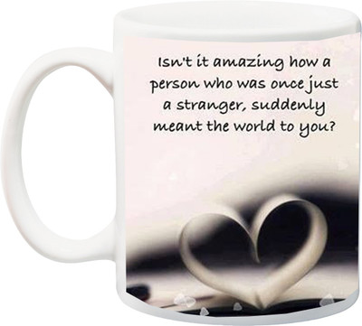 

ME&YOU Valentine's Day Gift For Him/Her/Girlfriend/Boyfriend Ceramic Mug(325 ml), Multicolor