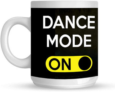 

Huppme Dance Mode On White Ceramic Mug(350 ml)