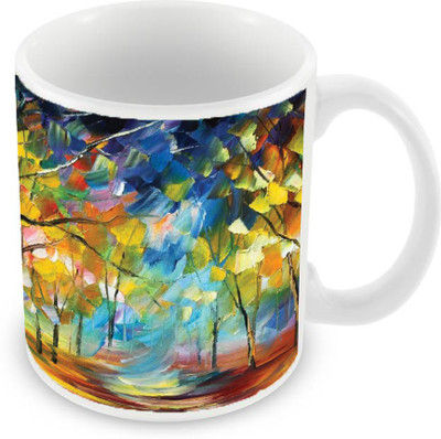 

Sleep Nature's SN-MG-1883 Ceramic Mug(350 ml), Multicolor