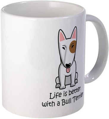 

Arkist bull-terrier-coffee-mug-novelty-coffee-cup Ceramic Mug(340 ml), Multicolor