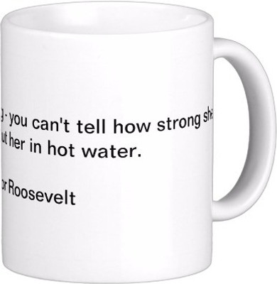 

Exoctic Silver Best Quoted Coffee 00005 Ceramic Mug(300 ml), White