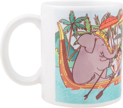 Chumbak Dream Team Ceramic Mug(300 ml), White