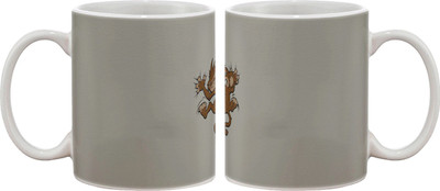 

Artifa Angry Monkey Cartoon Porcelain, Ceramic Mug(350 ml), Multicolor