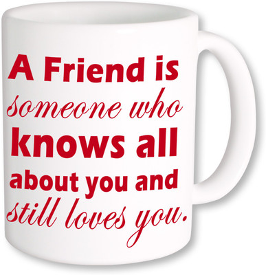 

PhotogiftsIndia Happy Friendship Day 070 Ceramic Mug(350 ml), Multicolor