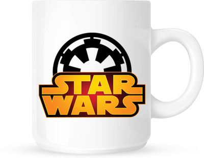 HuppmeGift Star Wars White Ceramic Mug(350 ml)
