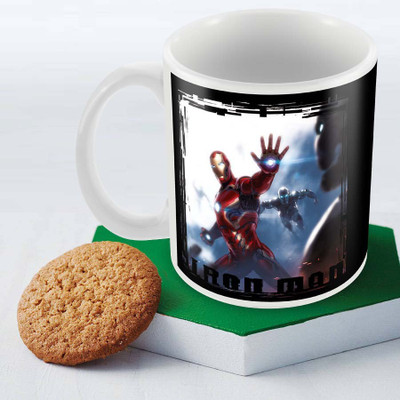 

Posterboy The Iron Man Officially Licensed (Pack Of 1) Ceramic Mug(350 ml), Multicolor