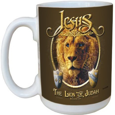 

Tree-Free Greetings Greetings lm44289 Lion of Judah: Revelation 5:5 Ceramic with Full-Sized Handle, 15-Ounce Ceramic Mug(60 ml), Multicolor