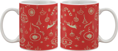 

Artifa Decoration Pattern Porcelain, Ceramic Mug(350 ml), Multicolor