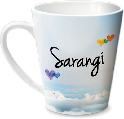 

Hot Muggs Simply Love You Sarangi Conical Ceramic Mug(350 ml)