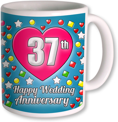 

PhotogiftsIndia Gifts For 37th Wedding Anniversary Coffee Ceramic Mug(350 ml), White