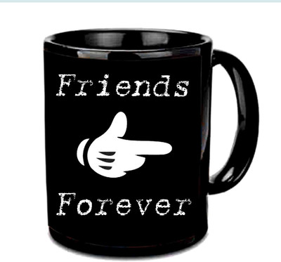 

Raj Laxmi Best Friends Forever Black Ceramic Mug(3.5 ml)