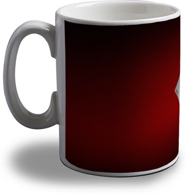

Artifa Ace Suit Porcelain, Ceramic Mug(350 ml), Multicolor