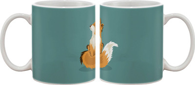 

Artifa Wolf With Long Tail Porcelain, Ceramic Mug(350 ml), Multicolor