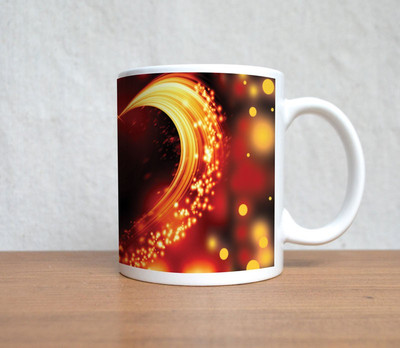 33% OFF on StyBuzz light heart abstract art valentine Porcelain Coffee Mug(300 ml)