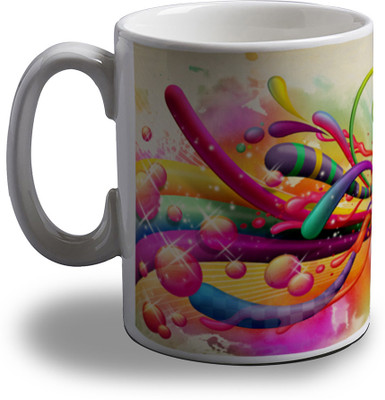 Artifa Headshot Colors Ceramic, Porcelain Coffee Mug(350 ml)