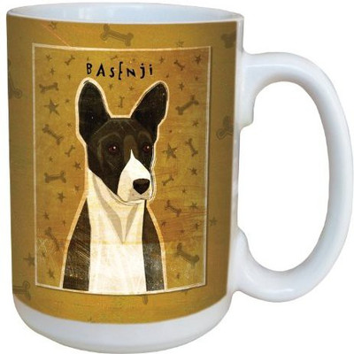 

Tree-Free Greetings Greetings sg44031 Black Basenji by John W. Golden Ceramic with Full-Sized Handle, 15-Ounce Ceramic Mug(60 ml)