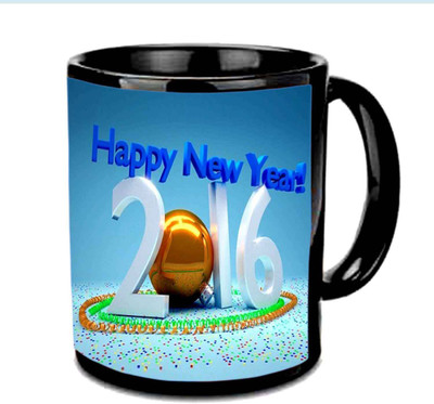 

Raj Laxmi 2016 welcome black Ceramic Mug(350 ml)