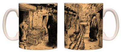 

Posterboy The Baghdad Street Ceramic Mug(350 ml), Multicolor