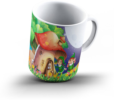 

Ucard Elf Home701 Bone China, Ceramic, Porcelain Mug(325 ml), Multicolor