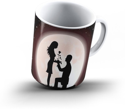 

Ucard Propose Day743 Bone China, Ceramic, Porcelain Mug(325 ml), Multicolor