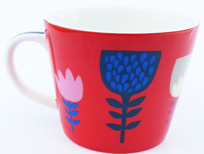 

Peggy Oliver Red Flower Ceramic Mug(300 ml)