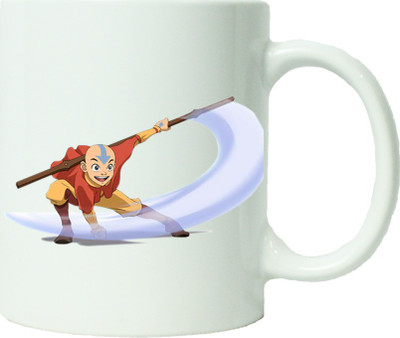 

Maison N Mode Aang Action Coffee Ceramic Mug(330 ml), Multicolor