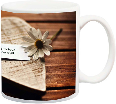 

ME&YOU Gift for Husband/Wife/Girlfriend/Boyfriend/Lover;"A Life Lived In Love Will Never Be Dull Special color HD printed Ceramic Mug(1 ml, Pack of 325), Multicolor