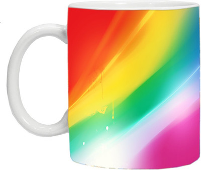 

mahis fashion rainbow 39 Ceramic Mug(250 ml), Multicolor