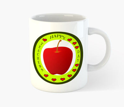 

Deeher Gifts Happy Teachers Day - design 5 Ceramic Mug(350 ml), Multicolor