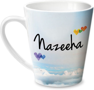 

Hot Muggs Simply Love You Nazeeha Conical Ceramic Mug(350 ml)