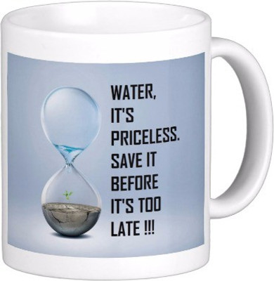 

Exoctic Silver Save The Earth E025 Ceramic Mug(300 ml), Multicolor
