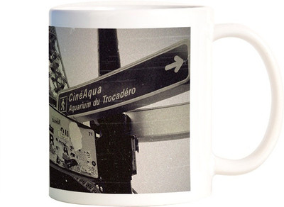 

Rangeele Inkers Eiffel Tower Streets Ceramic Mug(300 ml), Multicolor