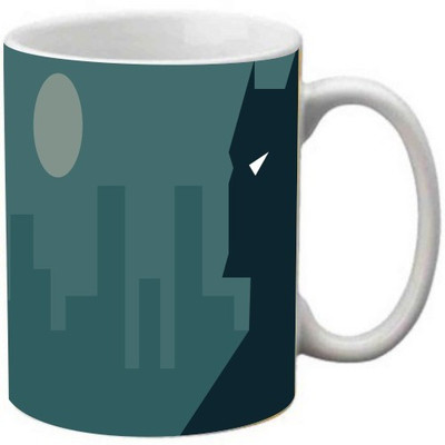 

Maison N Mode Black Man Coffee Ceramic Mug(330 ml), Multicolor